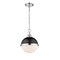 Z-Lite Peyton 2 Light Mini Pendant, Matte Black & Opal Etched 619MP-MB-CH - alternate 3